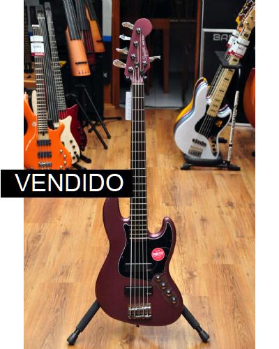 Squier Contemporary Active Jazz Bass V HH  Roasted Maple Fingerboard Burgundy Satin
